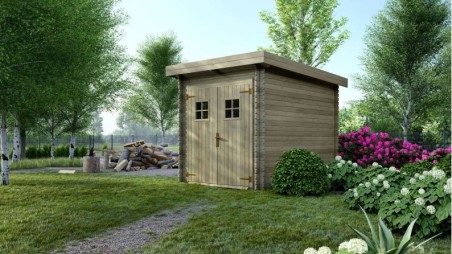 Caseta de jardín de madera 6 m2 - 2x3 m - 19 mm - impregnada