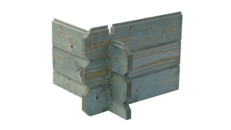 Caseta de jardín de madera 6 m2 - 2x3 m - 19 mm - impregnada