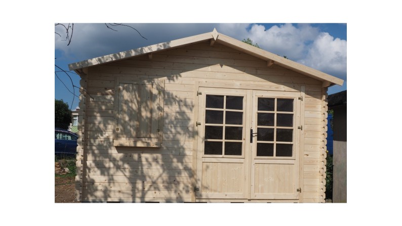 Caseta de jardín de madera 12 m2 - 4x3 m - 28 mm