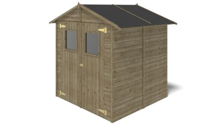 Caseta de jardín de madera 3.46 m2 - 1.9x1.82 m - 12.5 mm - Impregnada