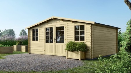 Caseta de jardín de madera 20 m2 - 5x4 m - 28 mm