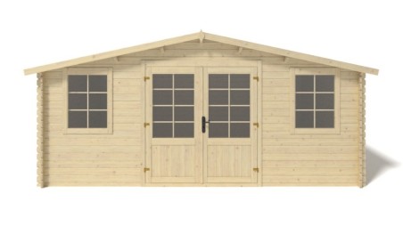 Caseta de jardín de madera 20 m2 - 5x4 m - 28 mm
