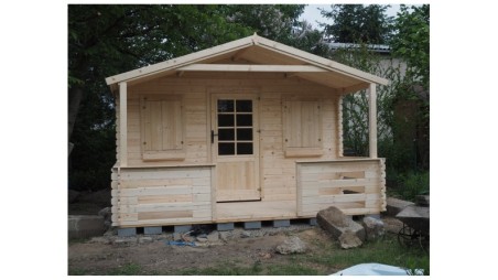 Caseta de jardín de madera-4x3 m - 20 m2 con terraza