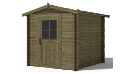 Caseta de jardin de madera 4.75 m2 - 1.9x2.5 m - 28 mm  