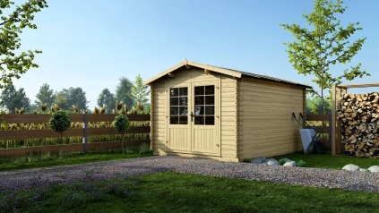 Caseta de jardín de madera 12 m2 - 3x4 m - 28 mm