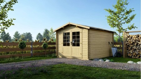 Caseta de jardín de madera 12 m2 - 3x4 m - 28 mm