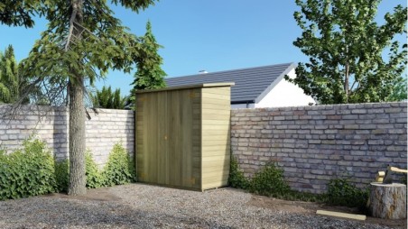 Armario de jardín para herramientas 1.66x0.82 m H.1.86 - con suelo y pared trasera