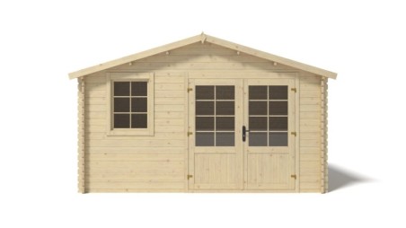 Caseta de jardín de madera 11.7 m2 - 3.9x3 m - 34 mm