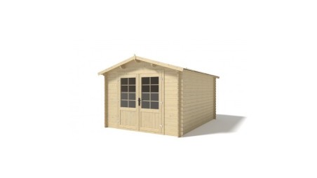 Caseta de jardín de madera-3x4 m - 21 m2 con terraza