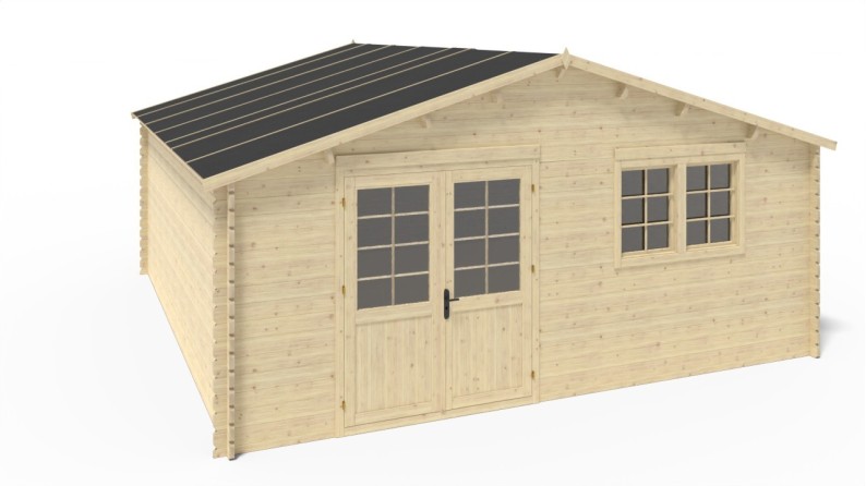 Caseta de jardín de madera 30 m2 - 6x5 m - 40 mm