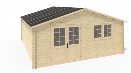 Caseta de jardín de madera 30 m2 - 6x5 m - 40 mm