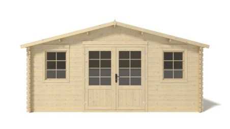 Caseta de jardín de madera 25 m2 - 5x5 m - 40 mm