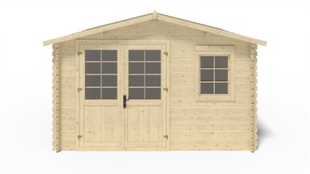 Caseta de jardín de madera 16 m2 - 4x4 m - 40 mm