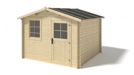 Caseta de jardin de madera 7.5 m2 - 3x2.5 m - 28 mm  