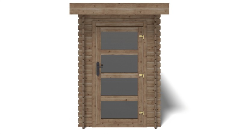 Caseta de jardín de madera 4.5 m2 - 1.5x3 m - 28 mm - impregnada