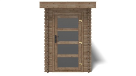 Caseta de jardín de madera 4.5 m2 - 1.5x3 m - 28 mm - impregnada