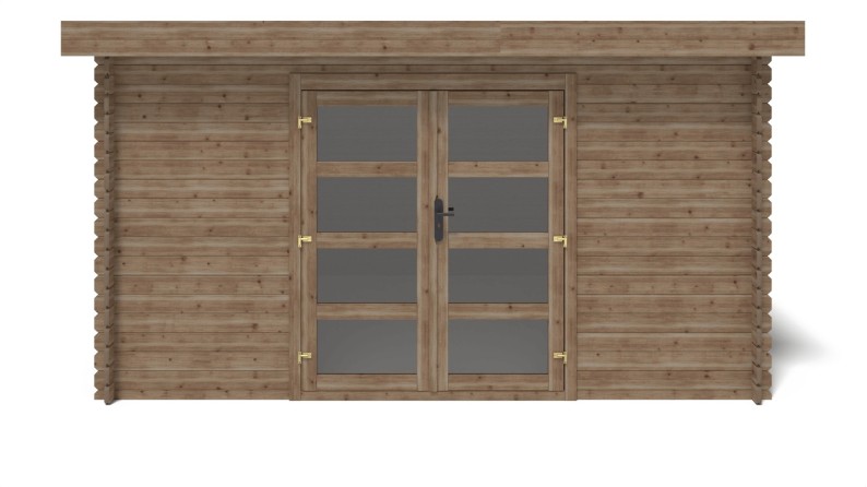 Caseta de jardín de madera 12 m2 - 4x3 m - 28 mm - impregnada