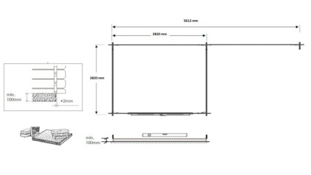 Caseta de jardín de madera 17.4 m2 - 5.79x3 m - 28 mm