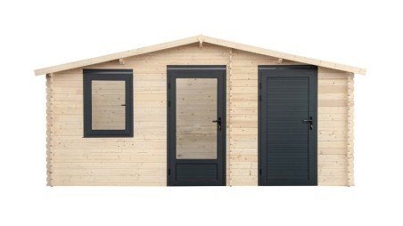 Caseta de jardín de madera 15 m2 - 5x3 m - 28 mm