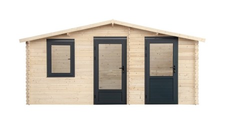 Caseta de jardín de madera 15 m2 - 5x3 m - 28 mm