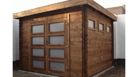 Caseta de jardín de madera 9 m2 - 3x3 m - 28 mm - impregnada