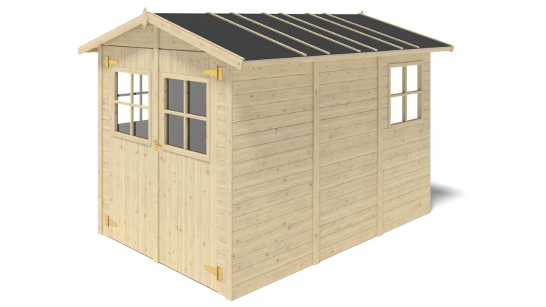 Caseta de jardín de madera 6 m2 - 2.07x2.94 m - 18 mm