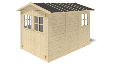 Caseta de jardín de madera 6 m2 - 2.07x2.94 m - 18 mm