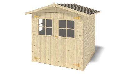 Caseta de jardín de madera 4.18 m2 - 2.07x1.96 m - 18 mm