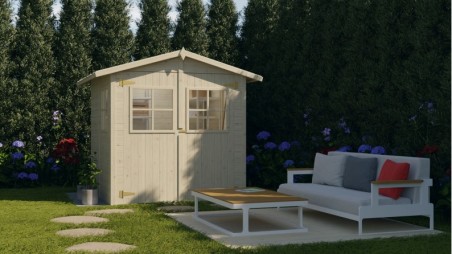 Caseta de jardín de madera 4.18 m2 - 2.07x1.96 m - 18 mm