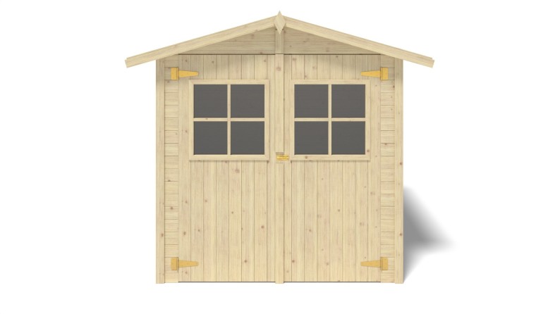 Caseta de jardín de madera 4.18 m2 - 2.07x1.96 m - 18 mm