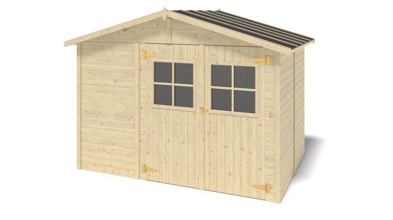 Caseta de jardín de madera 6 m2 - 3.05x1.96 m - 18 mm