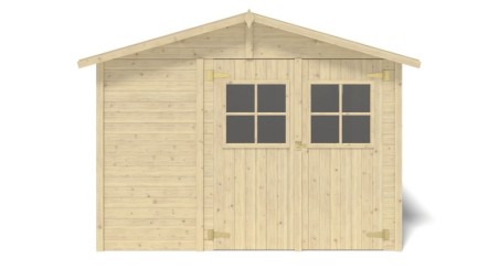 Caseta de jardín de madera 11.95 m2 - 3.05x3.92 m - 18 mm