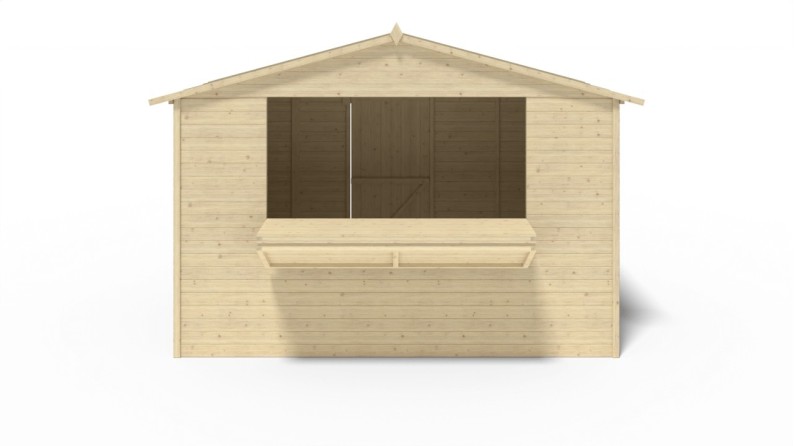 Quiosco caseta comercial 5.72 m2 - 3.11x1.84 m - 19 mm