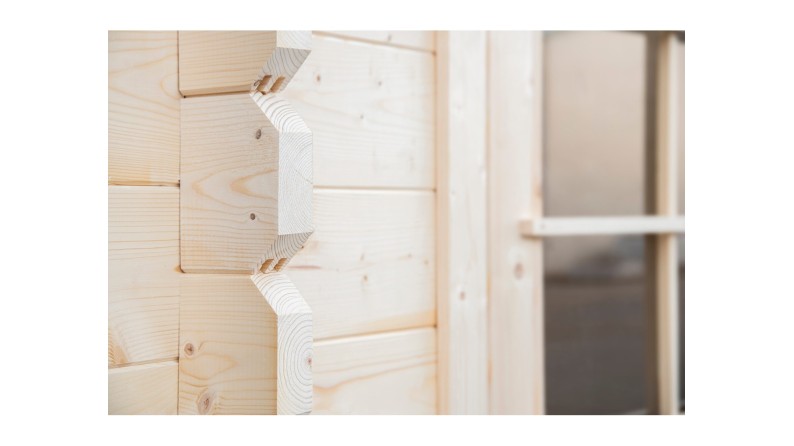 Caseta de jardín de madera 15.21 m2 - 3.9x3.9 m - 40 mm