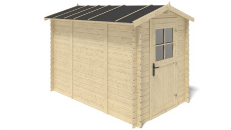 Caseta de jardin de madera 5.7 m2 - 1.9x3 m - 28 mm  