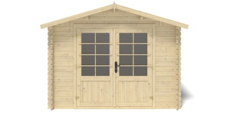 Caseta de jardin de madera 6 m2 - 3x2 m - 28 mm  