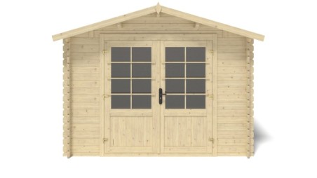 Caseta de jardín de madera 9 m2 - 3x3 m - 28 mm