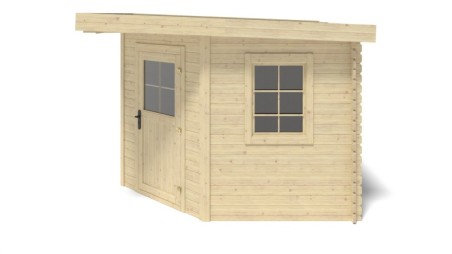 Caseta de jardin de madera 8 m2 - 3x3 m - 28 mm  