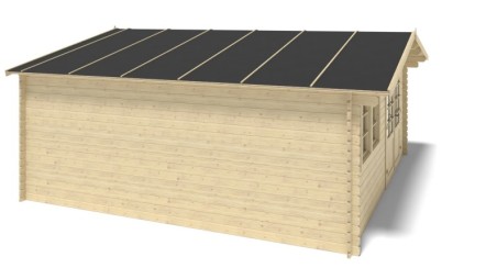 Caseta de jardín de madera 25 m2 - 5x5 m - 34 mm