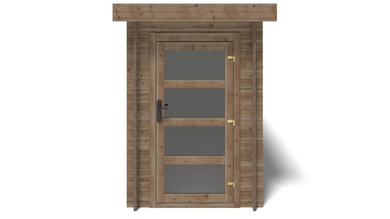 Caseta de jardín de madera 4.5 m2 - 1.5x3 m - 28 mm - impregnada