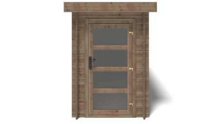 Caseta de jardín de madera 4.5 m2 - 1.5x3 m - 28 mm - impregnada