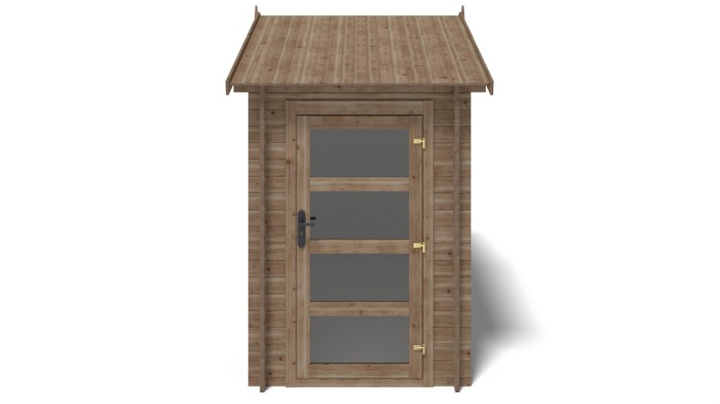 Caseta de jardín de madera 4.5 m2 - 1.5x3 m - 28 mm - impregnada