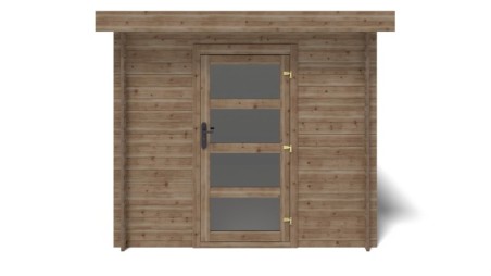 Caseta de jardín de madera 7.5 m2 - 2.5x3 m - 28 mm - impregnada