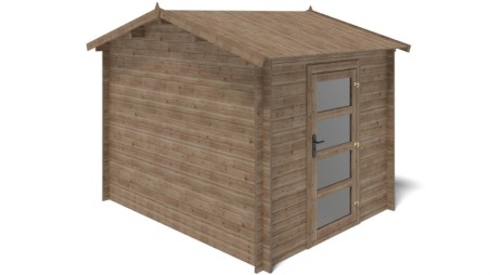 Caseta de jardín de madera 7.5 m2 - 2.5x3 m - 28 mm - impregnada