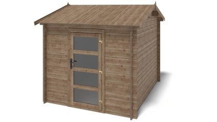 Caseta de jardín de madera 6 m2 - 2x3 m - 28 mm - impregnada