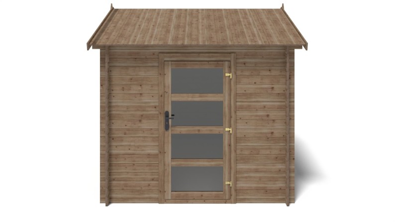 Caseta de jardín de madera 6 m2 - 2x3 m - 28 mm - impregnada