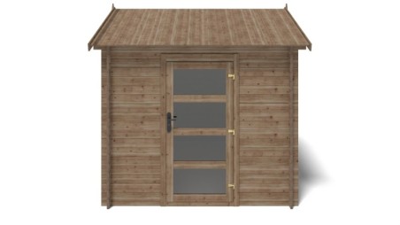 Caseta de jardín de madera 6 m2 - 2x3 m - 28 mm - impregnada