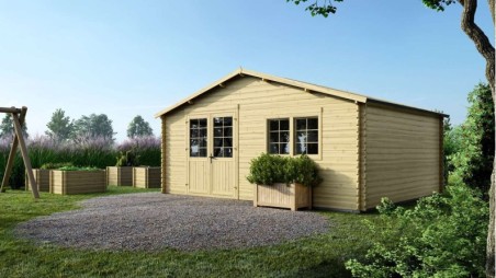 Caseta de jardín de madera 30 m2 - 6x5 m - 40 mm