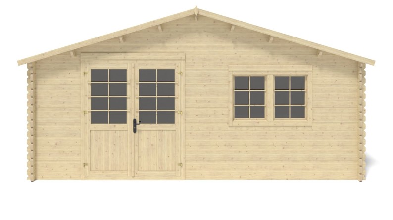 Caseta de jardín de madera 30 m2 - 6x5 m - 40 mm