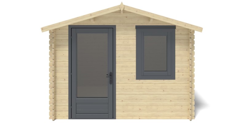 Caseta de jardín de madera 7.5 m2 - 3x2.5 m - 28 mm